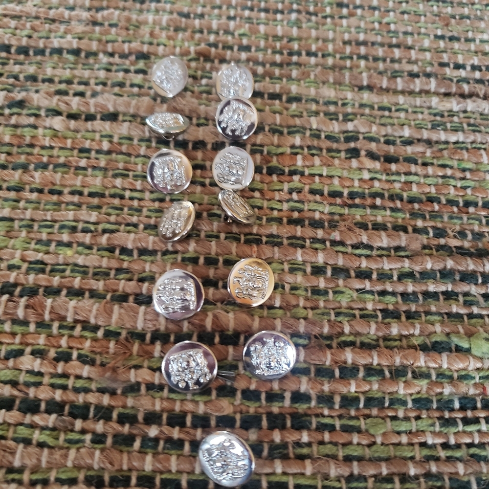 Military Buttons By Waterbury Company 13 Total